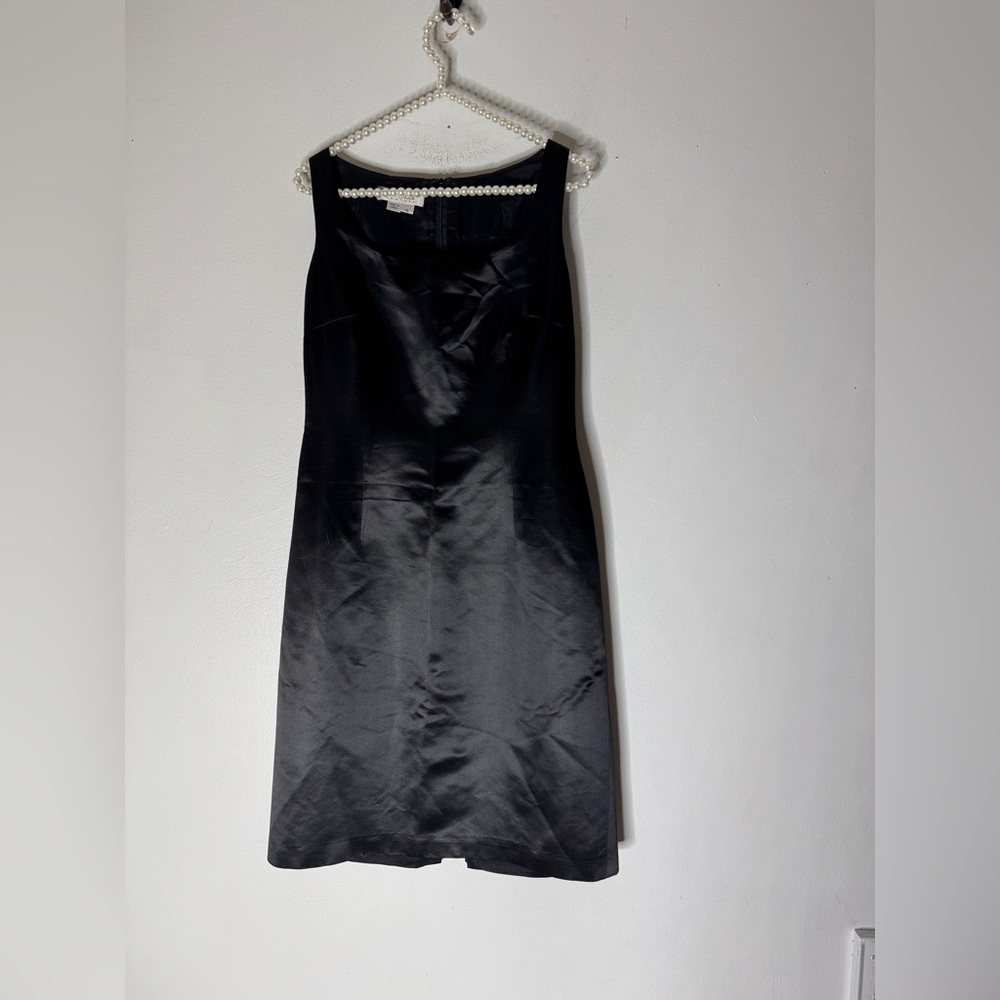 kay unger dress 8 Black Silk Sleeveless Pencil Style Dress‎
